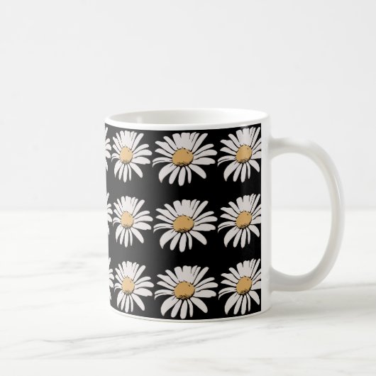 Daisy (Flower) - Wit 11 oz Classic Wit Mok (Rechts)