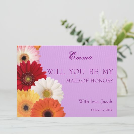 Daisy Flower zal mijn erfgenaam zijn Kaart (Staand voorkant)