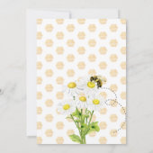 Daisy Flowers 1st Birthday Honey Bee Kaart (Achterkant)