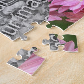 Daisy Flowers and Bumble Bee Lijst Uw foto toevoeg Legpuzzel (Zijkant)