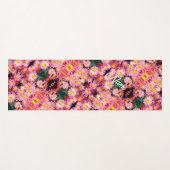 Daisy Flowers and Bumble Bee Personalized Yogamat (Voorkant (horizontaal))