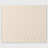 Daisy Flowers and Honey Bees Baby Birthday Cadeaupapier (Vlak)