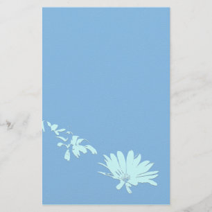 Daisy Flowers Art Stationery Briefpapier