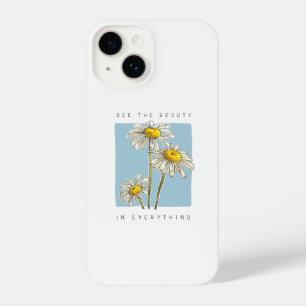 Daisy Flowers Beauty Slogan iPhone 14 Hoesje