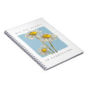 Daisy Flowers Beauty Slogan Notitieboek (Rechterzijde)