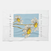 Daisy Flowers Beauty Slogan Theedoek (Horizontaal)