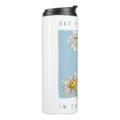 Daisy Flowers Beauty Slogan Thermosbeker (Gedraaid links)