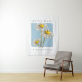 Daisy Flowers Beauty Slogan Wandkleed (In situ)