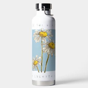 Daisy Flowers Beauty Slogan Waterfles