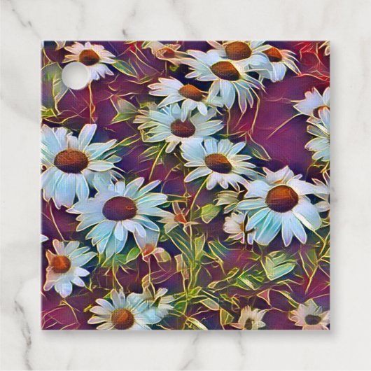 DAISY FLOWERS BEDANKJES LABELS (Voorkant)