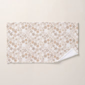 Daisy Flowers Beige Floral Aesthetic Ditsy Tan Bad Handdoek (Handdoek)