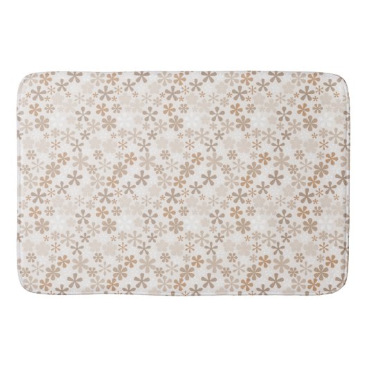 Daisy Flowers Beige Floral Aesthetic Ditsy Tan Badmat (Voorkant)