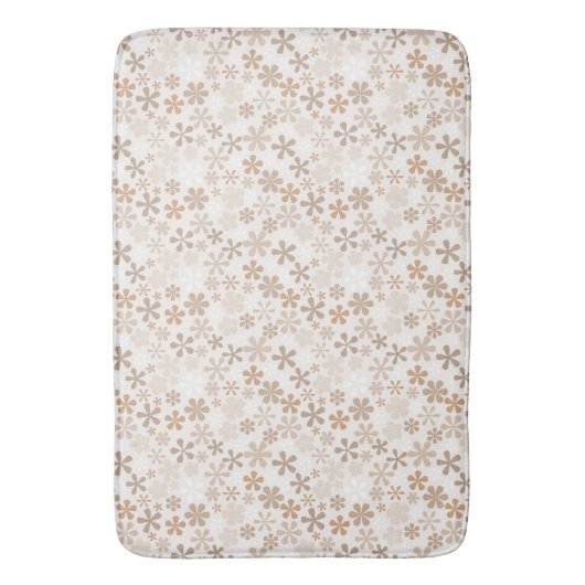 Daisy Flowers Beige Floral Aesthetic Ditsy Tan Badmat (Voorkant Verticaal)