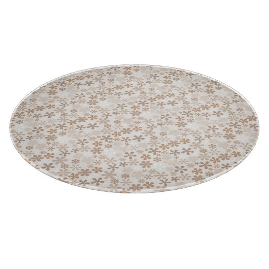 Daisy Flowers Beige Floral Aesthetic Ditsy Tan Snijplank (Hoek)