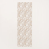 Daisy Flowers Beige Floral Aesthetic Ditsy Tan Yogamat (Achterkant)