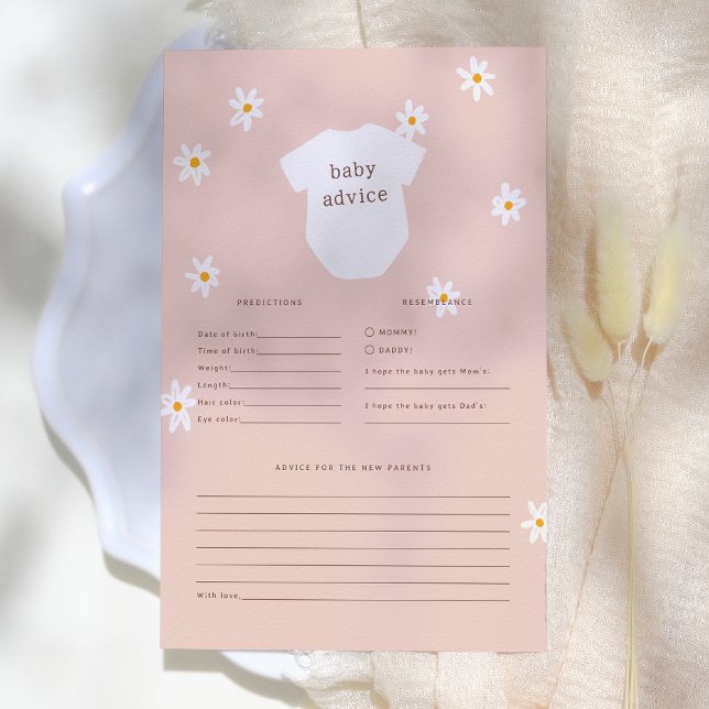 Daisy Flowers Boho Baby Voorspelling & Advies Spel (Creator heeft geüpload)