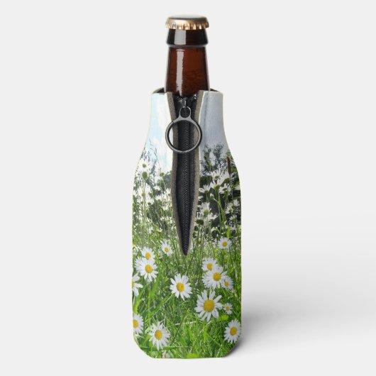 Daisy Flowers Bottle Cooler (Fles Achterkant)