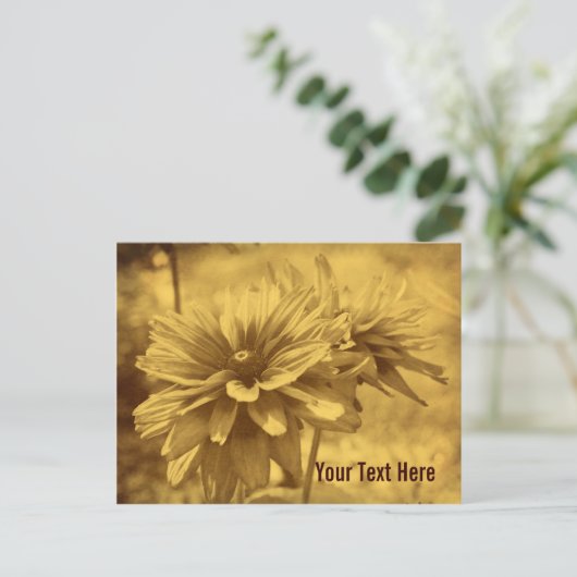 Daisy Flowers Briefkaart (Staand voorkant)