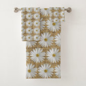 Daisy Flowers Burlap Bad Handdoek (Insitu)