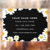 Daisy Flowers Business Professional Window Cling Raamsticker (Vel 2)
