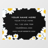 Daisy Flowers Business Professional Window Cling Raamsticker (Vel)