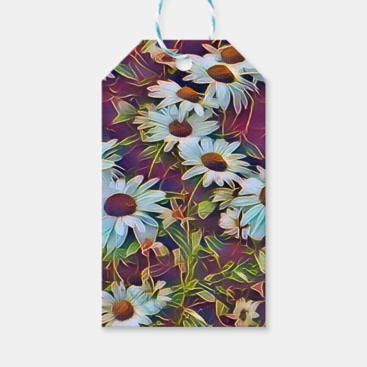 DAISY FLOWERS CADEAULABEL (Voorkant)