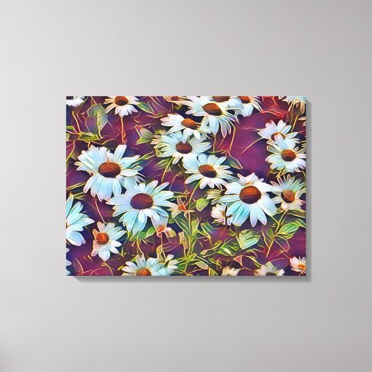 DAISY FLOWERS CANVAS AFDRUK (Voorkant)