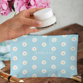 Daisy Flowers Canvas Pouch, Canvas Pencil Case Etui