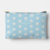 Daisy Flowers Canvas Pouch, Canvas Pencil Case Etui (Voorkant)