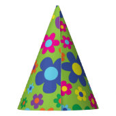 Daisy Flowers Cute Colorful 1st Birthday Party Feesthoedjes (Achterkant)