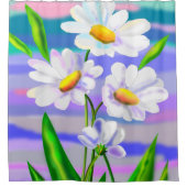 Daisy Flowers Douchegordijn (Voorkant)