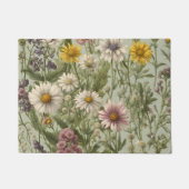  Daisy Flowers en Wildflower Deurmat (Voorkant)