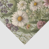  Daisy Flowers en Wildflower Tissuepapier (Detail)