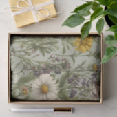  Daisy Flowers en Wildflower Tissuepapier (Geschenk)