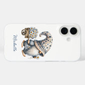 Daisy Flowers Gnome gepersonaliseerd monogram Case-Mate iPhone Case (Achterkant (horizontaal))
