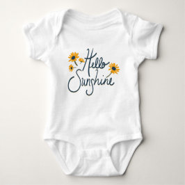 Daisy Flowers Hallo Sunshine Gezegde Romper