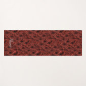 Daisy Flowers in Bourgogne Natuur gepersonaliseerd Yogamat (Voorkant (horizontaal))