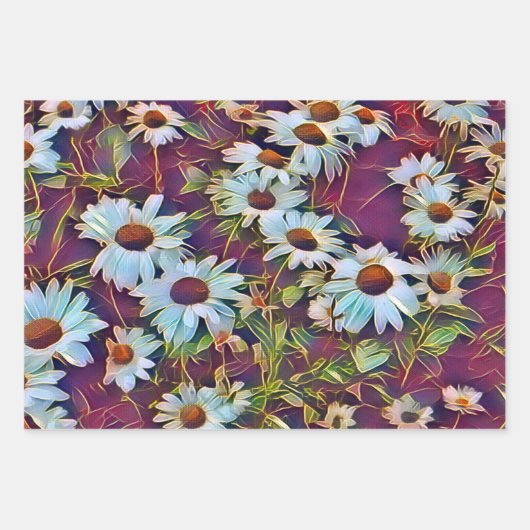 DAISY FLOWERS INPAKPAPIER VEL (Voorkant 2)