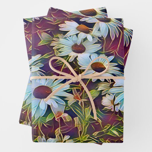 DAISY FLOWERS INPAKPAPIER VEL (In situ)