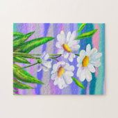 Daisy Flowers Jigzaag Puzzle Daisies Spring Legpuzzel (Horizontaal)
