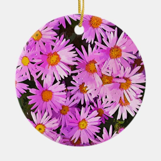 DAISY FLOWERS KERAMISCH ORNAMENT (Voorkant)