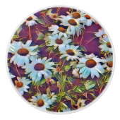 DAISY FLOWERS KERAMISCHE KNOP (Voorkant)