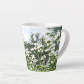 Daisy Flowers Latte Mok (Rechterhoek)