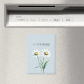 Daisy Flowers Leven in het moment Magneet (Insitu (Vaatwasser))