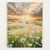 Daisy Flowers Meadow - Inspirational Phrases Planner (Voorkant)
