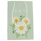 Daisy Flowers Medium Gift Bag Medium Cadeauzakje (Voorkant)
