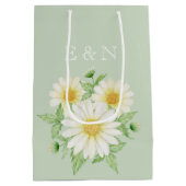 Daisy Flowers Medium Gift Bag Medium Cadeauzakje (Achterkant)