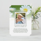 Daisy Flowers - Memorial en misschien gedicht Dank Kaart (Staand voorkant)