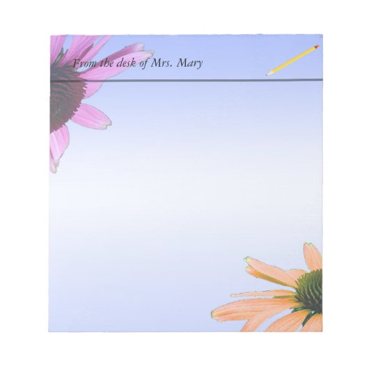 daisy flowers notitieblok (Voorkant)