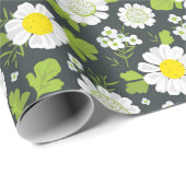 Daisy Flowers Pattern Cadeaupapier (Rol Hoek)